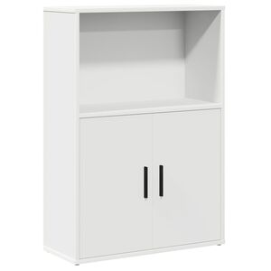 vidaXL Bibliotecă, alb, 60x24x85 cm, lemn prelucrat