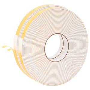 vidaXL Bandă din spumă autoadezivă 2 pcs Alb 15mm x 10m Spumă CR