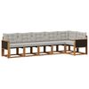 vidaXL Set de canapele de exterior 6 pcs Natural și gri deschis