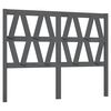 vidaXL Tăblie de pat, gri, 146x4x100 cm, lemn masiv de pin