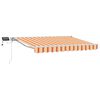 vidaXL Cadru manual de marchiză cu LED-uri 2,5 x 2 m