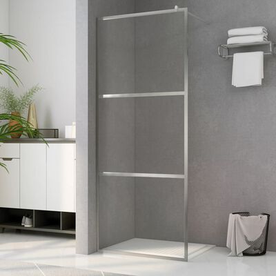 vidaXL Paravan de duș walk-in, 115 x 195 cm, sticlă ESG transparentă