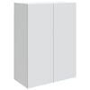 vidaXL Dulap montat pe perete Alb 66 x 34,5 x 90 cm Lemn prelucrat