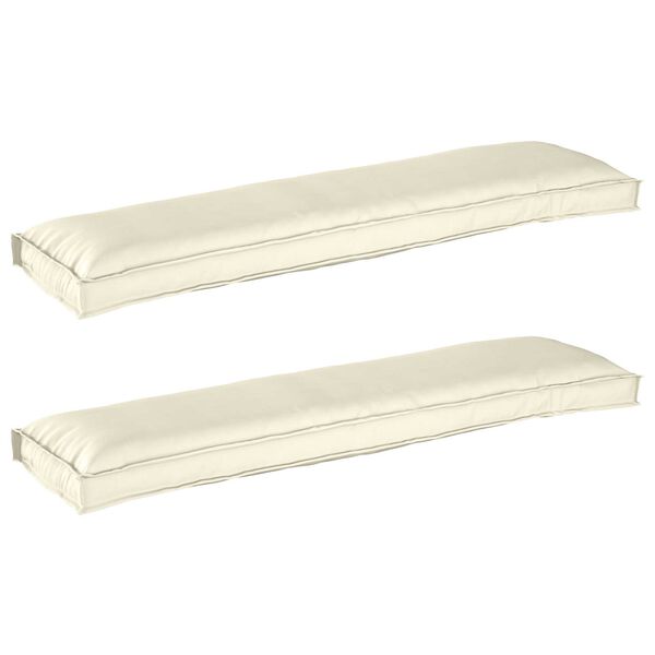 vidaXL Set de perne pentru palet 2 pcs Crem 150 x 40 x 8 cm