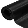 vidaXL Covor de pardoseală cu nervuri fine Negru 1 x 2 m Cauciuc