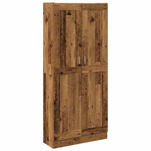 vidaXL Dulap &icirc;nalt, lemn vechi, 82,5x30,5x185 cm, lemn prelucrat