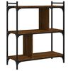 vidaXL Bibliotecă cu 3 niveluri, stejar maro 76x32x88 cm lemn compozit