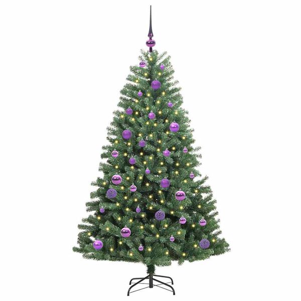 vidaXL Brad de Crăciun artificial cu ramuri articulare Verde 150 cm