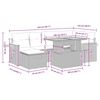 vidaXL Set canapele grădină cu perne 7 piese gri poliratan/lemn acacia