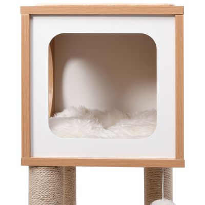vidaXL Ansamblu pentru pisici, covoraș din funie de sisal, 90 cm