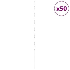 vidaXL Spirale pentru suport plante, 50 buc., 170 cm, oțel galvanizat