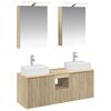 vidaXL Set dulap baie 5 pcs Stejar Sonoma Lemn prelucrat