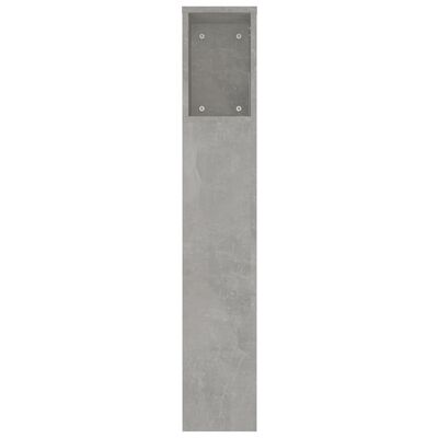 vidaXL Dulap tăblie, gri beton, 220x18,5x104,5 cm