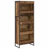vidaXL Dulap pentru cărți 60 x 30 x 155 cm Lemn prelucrat Lemn Vechi
