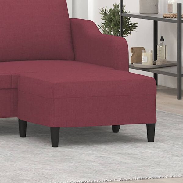 vidaXL Taburet, roșu vin, 70x55x41 cm, material textil