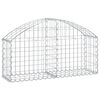 vidaXL Coș gabion arcuit, 100x30x40/60 cm, fier galvanizat