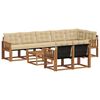 vidaXL Set de canapele de exterior 9 buc. Natural și Bej