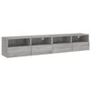 vidaXL Comode TV de perete, 2 buc., gri sonoma, 80x30x30 cm, lemn