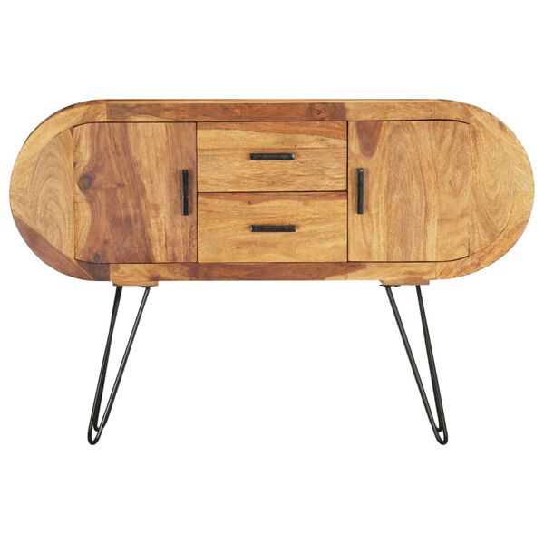 vidaXL Dulap, 118x28x75 cm, lemn masiv de acacia