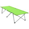 vidaXL Pat pliabil pentru camping 2 pcs Verde închis 62 x 194 x 42 cm