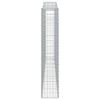 vidaXL Coș gabion arcuit, 400x30x160/180 cm, fier galvanizat