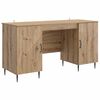vidaXL Birou Stejar Artizanal Lemn prelucrat 142,5 x 50 x 75 cm