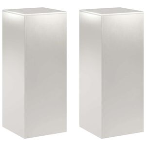 vidaXL Suport pentru plante 2 pcs Argintiu 40 x 40 x 100 cm Oțel