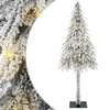 vidaXL Brad de Crăciun cu 150 LED cu suport Alb 120 cm PE și Oțel