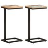 vidaXL Mese laterale, 2 buc., 31,5x24,5x64,5 cm, lemn masiv reciclat