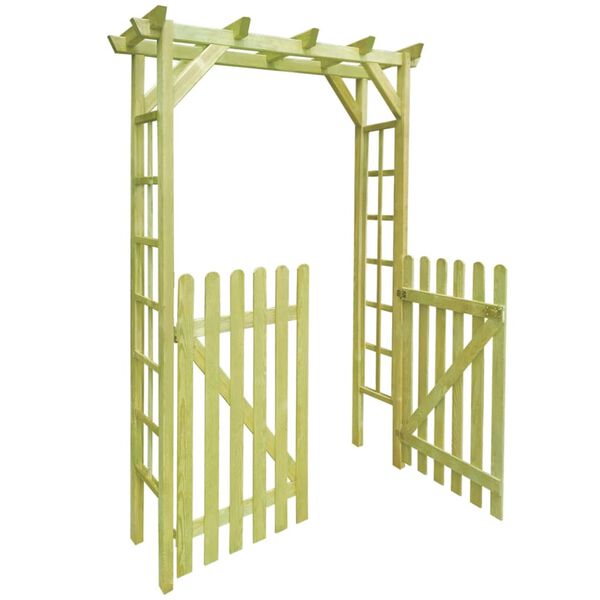 vidaXL Arcadă de trandafiri de grădină, 150x50x200 cm, lemn tratat