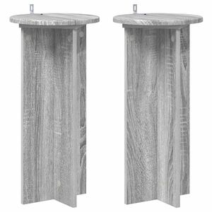 vidaXL Suport pentru plante 2 buc. Sonoma gri 29,5 x 29,5 x 60 cm