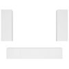 vidaXL Set dulap TV, 4 piese, alb, lemn prelucrat
