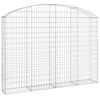 vidaXL Coș gabion arcuit 200x30x140/160 cm fier galvanizat
