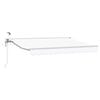 vidaXL Cort electric retractabil Alb 3,5 x 2 m