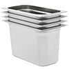 vidaXL Recipiente Gastronorm 4 buc. GN 1/3 200 mm oțel inoxidabil