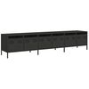 vidaXL Dulap TV, negru, 202x39x43,5 cm, oțel laminat la rece