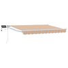 vidaXL Marchiză retractabilă manuală cu led-uri 3,5 x 2,5 m