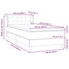 vidaXL Pat box spring cu saltea, gri deschis, 100x210 cm, catifea