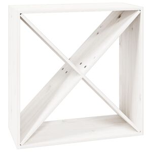 vidaXL Dulap de vinuri, alb, 62x25x62 cm, lemn masiv de pin