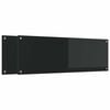 vidaXL Panou de bucătărie 2 pcs Negru 120 x 40 cm sticlă securizată
