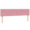 vidaXL Pat box spring cu saltea, roz, 180x210 cm, catifea