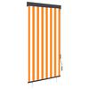 vidaXL Jaluzea tip rulou de exterior, alb și portocaliu, 80 x 250 cm