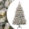 vidaXL Brad de Crăciun artificial 210 cm 300 LED-uri Alb cald