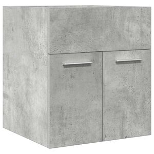 vidaXL Dulap de chiuvetă baie, gri beton 41x38,5x46 cm lemn prelucrat