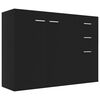 vidaXL Dulap, negru, 105x30x75 cm, lemn prelucrat