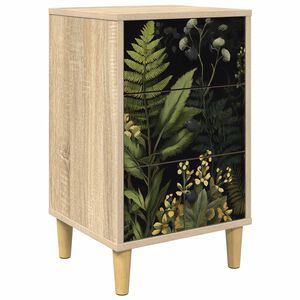 vidaXL Dulap de noapte RHENEN Stejar Sonoma 36 x 33 x 60 cm