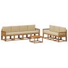 vidaXL Set de canapele de exterior 8 buc. 7-Locuri Natural și Bej