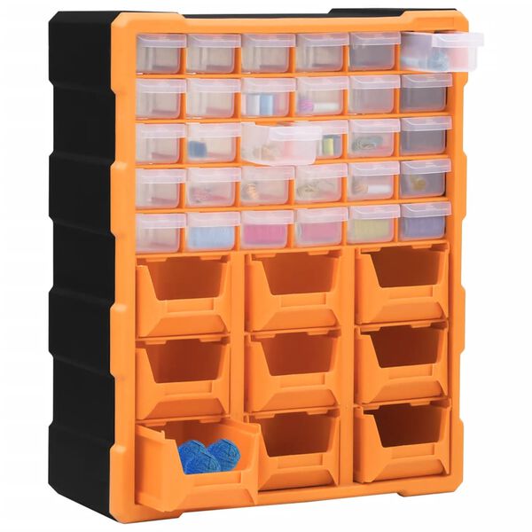 vidaXL Organizator cu 39 de sertare, 38x16x47 cm