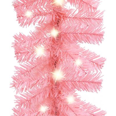 vidaXL Ghirlandă de Crăciun cu lumini LED, roz, 20 m