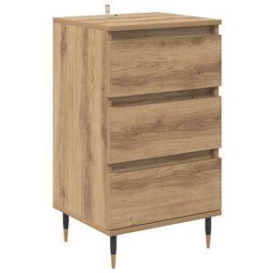 vidaXL Bufet cu sertar stejar artizanal 35 x 40 x 70 cm Lemn compozit